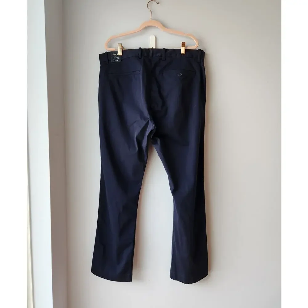 NWT J. Crew Men's Straight-Fit Original Chino Pant Navy 36/32
